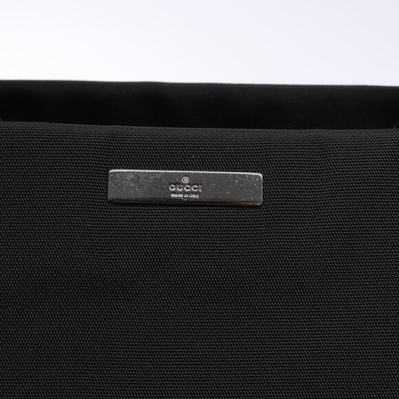 GUCCI Bamboo Hand Bag Nylon Black Silver 002 002 - Picture 15 of 16